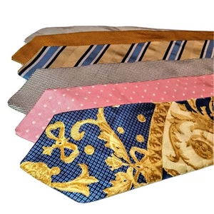 Lord & Taylor Mens Necktie Lot of 6 Designer Tie 100% Silk L-58 60 Business - Picture 1 of 3