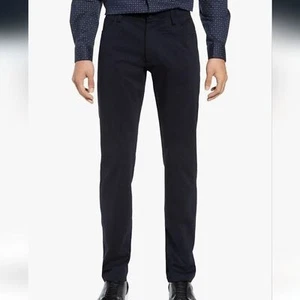 Theory Men's Pants Raffi Slim Fit Tech Navy Blue Sz 33 Performance Stretchy - Picture 1 of 9