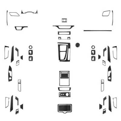 Carbon Fiber Interior Full Set Cover Trim Kit For Audi Q5 2018-2021 Foto 1 de 4