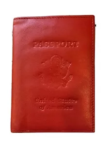 Travel Leather Passport Organizer Holder Card Case Protector Cover Wallet US - Picture 1 of 5