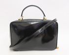 Authentic GUCCI Bamboo 2 Way  patent leather Hand Bag shoulder #28060
