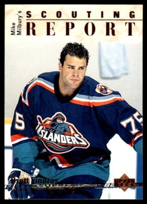 1995-96 Upper Deck #257 Brett Lindros New York Islanders Hockey Card - Image 1 of 2