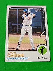 Owen Caissie 2022 Topps Heritage Minor League #134 , South Bend Cubs - Picture 1 of 2