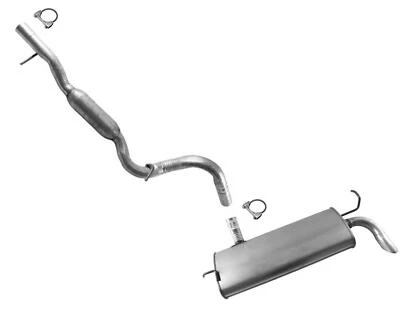 Exhaust Middle Resonator & Muffler For 2012 2014 2017 Jeep Wrangler 3.6L 2 Doors - Image 1 of 4