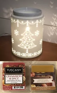 Scentsy Tinsel Christmas Trees Snow Flakes Warmer Bonus 2 Wax Melts ##14## - Picture 1 of 8