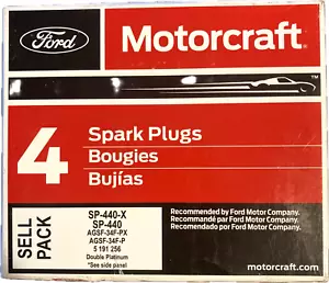 4 Pack Double Platinum MotorCraft SP-440-X AGSF-34F-PX Spark Plug for Ford - Picture 1 of 2