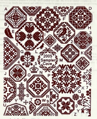 Grace Quaker Sampler, OOP, Sampler Cove, Cros...