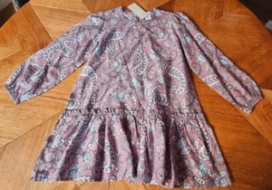Target - Teen Girls Woven Paisley Drop Hem Dress - Size 10 RRP $30 in Mauve - Picture 1 of 5