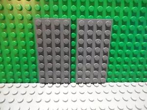 Lego 2 Gris Azulado Oscuro 4x8 Placa Base - Imagen 1 de 1