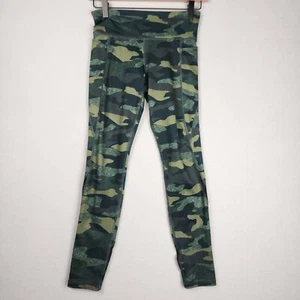 Old Navy Girls Active Go Dry Leggings L 10-12 Camo Leg Vents Side Pockets - Picture 1 of 12