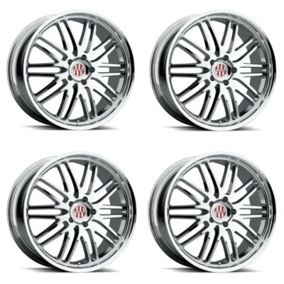 Set 4 Victor Equipment Lemans 20x11 5x130 Chrome Wheels 20" 49mm Rims - Imagem 1 de 4