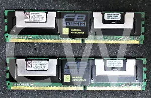 KTH-XW667/2G Kingston 2GB Kit (2 X 1GB) PC2-5300 DDR2-667MHz CL5 DIMM DR Memory - Picture 1 of 3