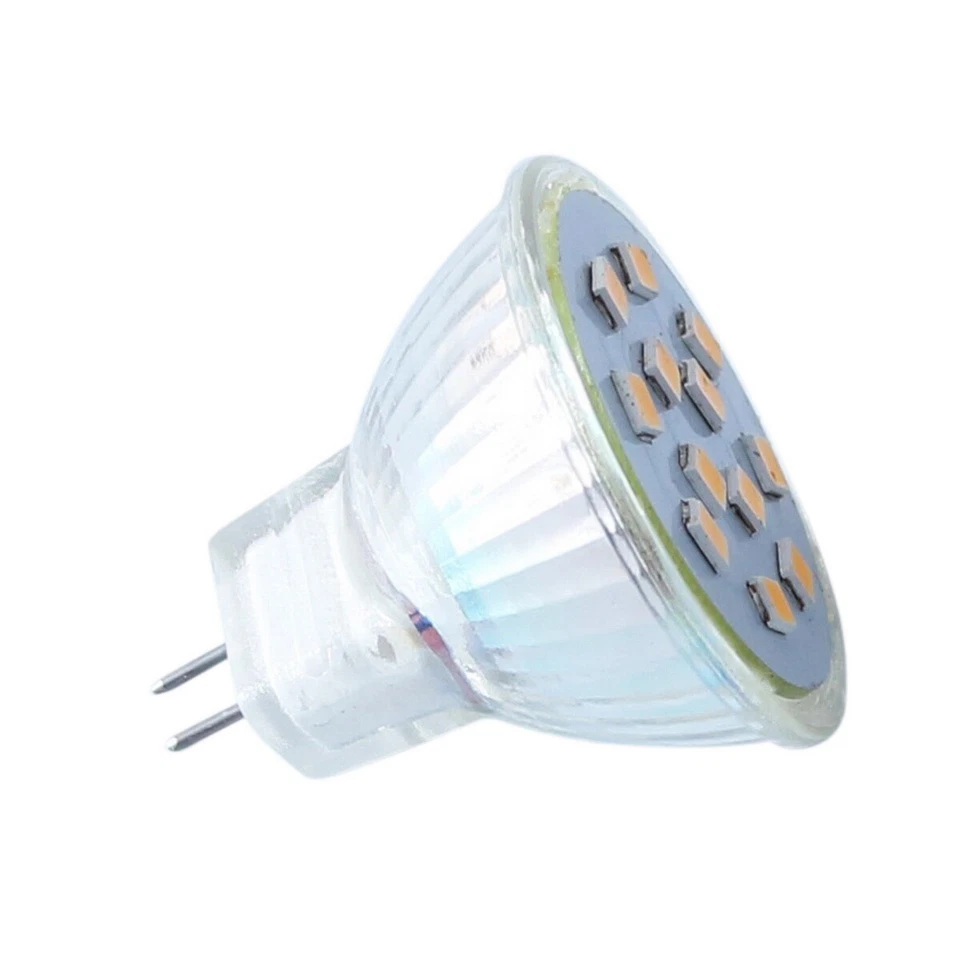 10Pcs LED Light Bulb 1.5W MR11 110V-130V GU4 Base Wide Beam Replace Halogen Lamp - Image 1 of 4