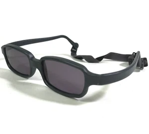 Miraflex Sunglasses NEW BABY 2 Gray Rectangular Frames with Purple Lenses - Picture 1 of 11