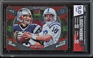 BRADY/MANNING 2017 Panini Vertex Nemeses #NM-12 HGA 9