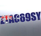 Custom rego numbers Australia flag vinyl sticker Pride jet ski Boat 150mm letter