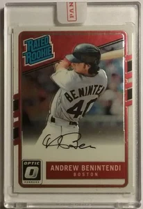 2017 Donruss Optic ANDREW BENINTENDI Auto Rookie (ENCASED REDEMPTION) - Picture 1 of 4
