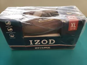 NEW IZOD MEN'S INDOOR OUTDOOR SLIPPERS TAUPE XL 11-12 - Picture 1 of 4