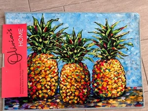 Olivia's Home Golden Tropical Pineapples Rug 22" x 32" - Picture 1 of 6