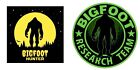 Patch Bigfoot Hunter brodé fer à repasser applique Cryptid Sasquatch 2 pièces