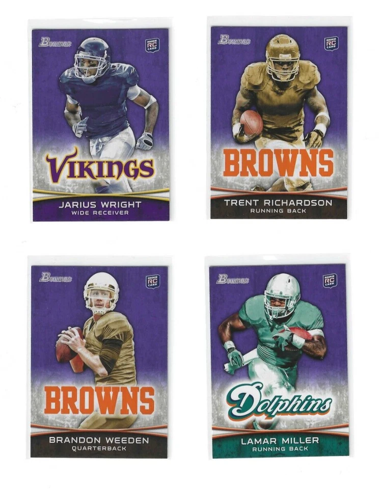 Bowman Football Purple Parallel Rookies RC 2012 - Completa tu conjunto - Elige favoritos Foto 1 de 1