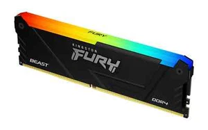 Kingston Fury Beast 1 x 16GB DDR4 RGB CL18 Desktop Memory Ram - KF436C18BBA/16 - Picture 1 of 1