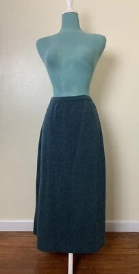 Maxi falda grande de lana de cordero azul modesta April Cornell Trading para mujer Foto 1 de 4