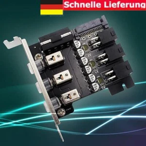 HDD SSD Power Switch Controllers 4Pin SATA Hard Drive PCI Expansion Card PCIE D - Bild 1 von 12