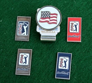 JUEGO 2014 VALHALLA MARCADOR DE PELOTA DE GOLF PGA TOUR TPC SOUTHWIND BANDERA EE. UU. - Imagen 1 de 2