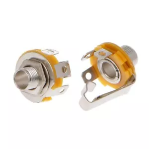 Connettore femmina presa stereo 1/4 pollice 6,35 mm attacco pannello saldatura - Foto 1 di 6