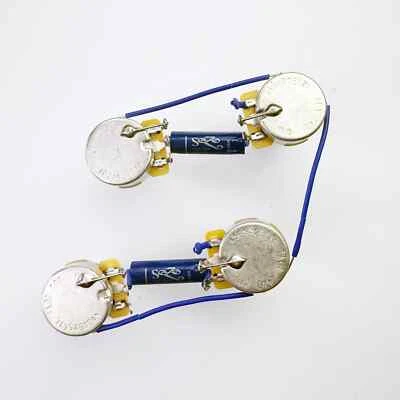 Gibson Les Paul 50's Wiring Harness 500k Pots - Next Gen Sozo Blue Caps - Image 1 of 4