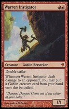 1X Warren Instigator Zendikar SEE PICS Russian MTG CARD