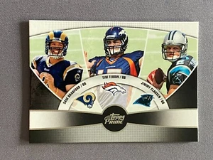 Sam Bradford Tim Tebow Jimmy Clausen 2010 Topps Prime tercer cuarto #3Q-12 radiocontrol - Imagen 1 de 2