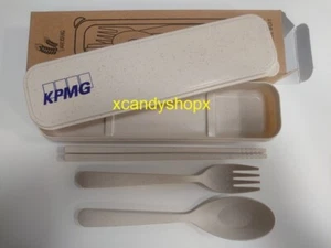 KPMG portable eco tableware suit (chopsticks, fork and spoon) - Picture 1 of 5