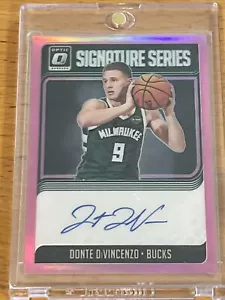 2018-19 Donruss Optic Donte Divincenzo Signature Series Pink Rookie RC Auto /25 - Picture 1 of 2