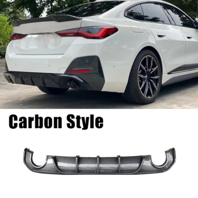 For 2021-2024 BMW G26 440i 430i Gran Coupe Rear Bumper Diffuser Carbon Style ABS Foto 1 de 4