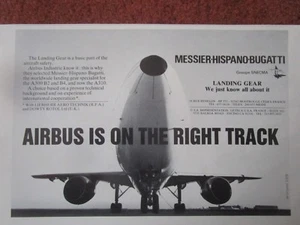 10/1981 PUB MESSIER HISPANO BUGATTI AIRBUS A300 A310 UNDERCARRIAGE ORIGINAL AD - Picture 1 of 1
