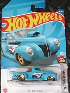 Hotwheels '40 Ford Pickup #1/10 Drag Strip. Color: Blue.  - Picture 1 of 5