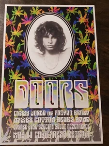 The Doors Concert Poster 2nd Press Rare Find ☆Crazy World of Arthur Brown - Picture 1 of 6