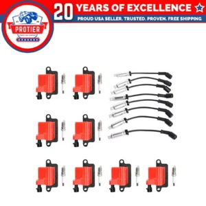 Set of 8 Ignition coil + Wire Set + Spark Plug Compatible with Chevrolet Tahoe - Picture 1 of 1