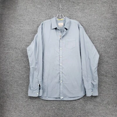 Camisa Camel Active Para Hombre XL Extra Grande Abotonada Azul Manga Larga Ajustada  Foto 1 de 4