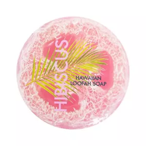 Jabón Maui Soap Co Loofah - Hibisco con sal marina y aceite de Kukui - Imagen 1 de 2