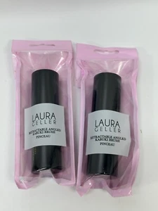 Lot of 2 Laura Geller Angled & Airbrush Retractable Kabuki Brush Pinceau - Picture 1 of 2