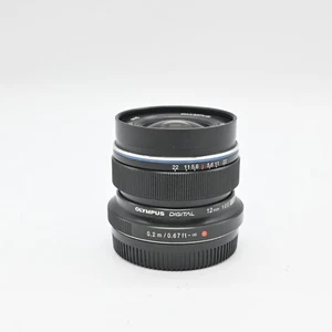 OLYMPUS M. ZUIKO DIGITAL ED 12mm F/2.0 Black -Near Mint- #226 - Picture 1 of 10