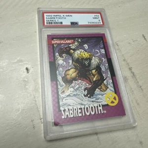 1992 Impel X-Men Series 1 #52 Sabretooth PSA 9 Mint - Picture 1 of 2