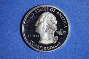 2000 S NEW HAMPSHIRE SILVER PROOF STATEHOOD WASHINGTON QUARTER #K57346 - Picture 1 of 2