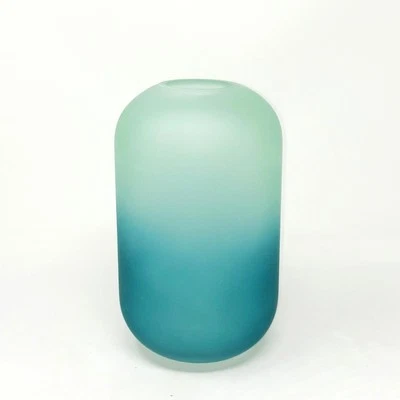 Glasvase GIGI mit Farbverlauf blau grün H. 21,4cm D. 12,6cm Hakbijl - Bild 1 von 4