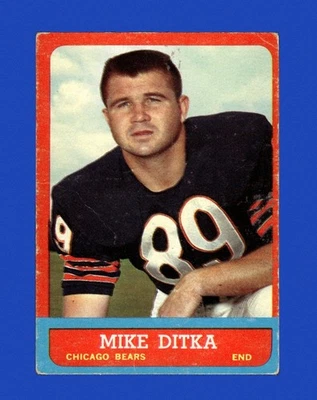 1963 Topps Set-Break # 62 Mike Ditka baja calidad (arruga) *GMCARDS* Foto 1 de 2