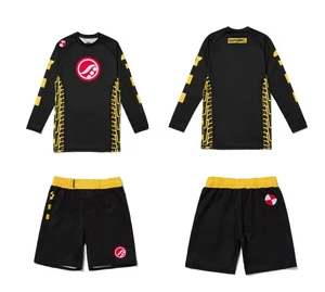 Shoyoroll Batch133 High Impact Rash Guard LS No Gi Bjj Short Set JiuJist Uniform - Picture 1 of 13
