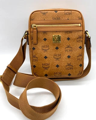 Mini Bandolera MCM Klassik Visetos Coñac Foto 1 de 4